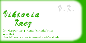 viktoria kacz business card